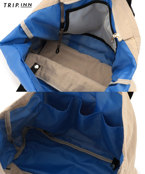 cross marche(クロスマルシェ)の「【TRIP.INN】2WAY 目隠しポケット付ビッグトートバッグ(トートバッグ・レディース・ベージュ/ブラック/オレンジ・フリー)」の16枚目の写真
