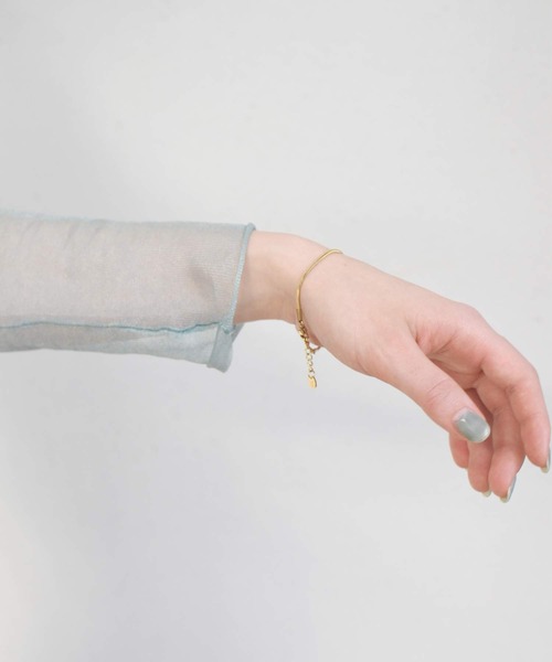 LHME（エルエイチエムイー）の「LHME “100%PURE!!!”ベネチアンチェーンブレスレット/サージカルステンレス316L（金属アレルギー対応）（ブレスレット・レディース・シルバー/ゴールド・ONE SIZE）」の22枚目の写真