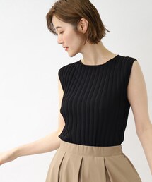 grove | ボートネックリブプルオーバー(ニット/セーター)