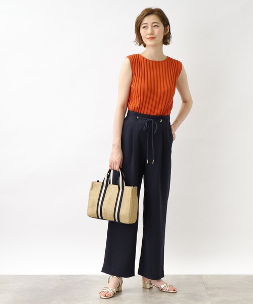 grove（グローブ）の「◆ボートネックリブプルオーバー（ニット/セーター・レディース・ブラック/オフホワイト/ボルドー・02/03/01/05/04）」の19枚目の写真