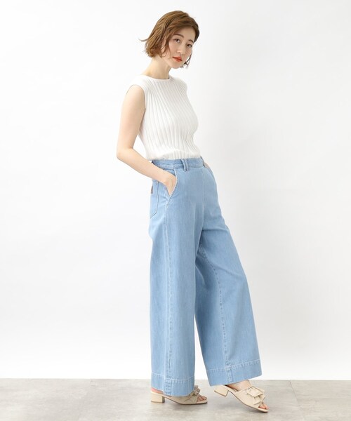 grove（グローブ）の「◆ボートネックリブプルオーバー（ニット/セーター・レディース・ブラック/オフホワイト/ボルドー・02/03/01/05/04）」の5枚目の写真