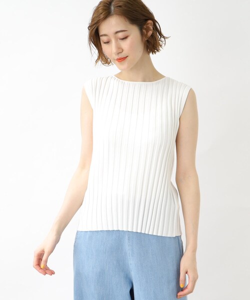 grove（グローブ）の「◆ボートネックリブプルオーバー（ニット/セーター・レディース・ブラック/オフホワイト/ボルドー・02/03/01/05/04）」の9枚目の写真