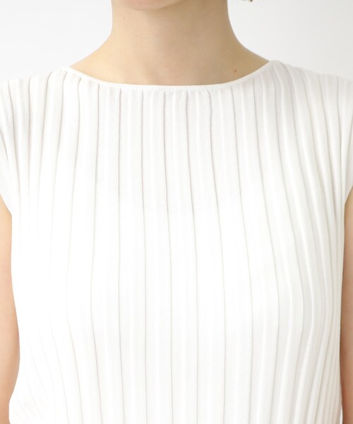 grove（グローブ）の「◆ボートネックリブプルオーバー（ニット/セーター・レディース・ブラック/オフホワイト/ボルドー・02/03/01/05/04）」の12枚目の写真