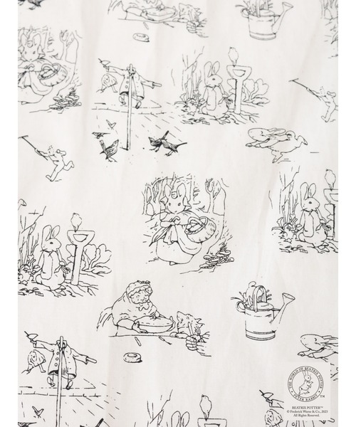 Samansa Mos2（サマンサ モスモス）の「【PETER RABBIT×SamansaMos2】総柄ﾜﾝﾋﾟｰｽ（ワンピース・レディース・ブラック/キナリ・F）」の17枚目の写真