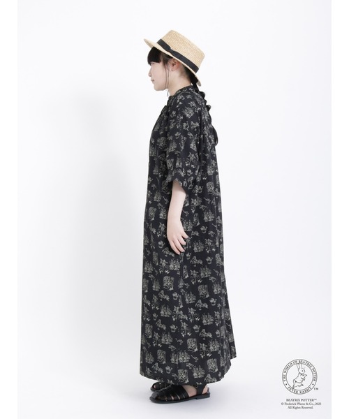 Samansa Mos2（サマンサ モスモス）の「【PETER RABBIT×SamansaMos2】総柄ﾜﾝﾋﾟｰｽ（ワンピース・レディース・ブラック/キナリ・F）」の7枚目の写真