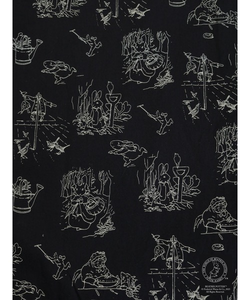 Samansa Mos2（サマンサ モスモス）の「【PETER RABBIT×SamansaMos2】総柄ﾜﾝﾋﾟｰｽ（ワンピース・レディース・ブラック/キナリ・F）」の6枚目の写真