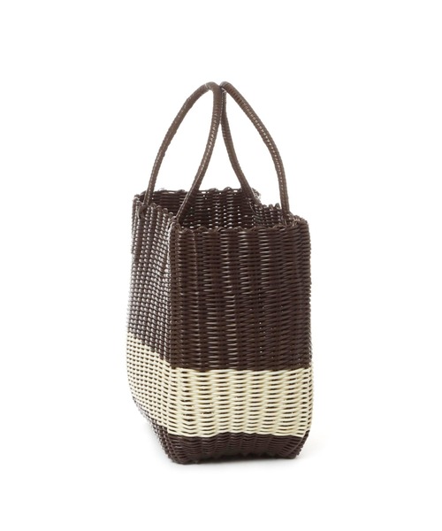 BAYFLOW(ベイフロー)の「BFパーチャスバッグL23(かごバッグ・レディース・ピンク/ブラウン・0)」の10枚目の写真