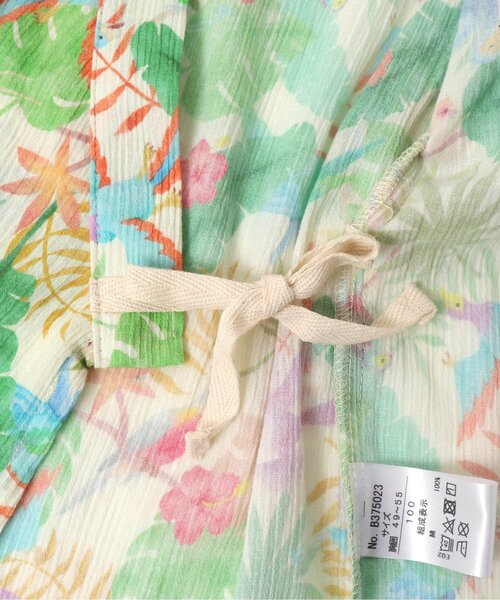 BIT'Z(ビッツ)の「ボタニカル総柄甚平スーツ(浴衣・キッズ・キナリ/サックスブルー・80/90/95/100/110/120)」の14枚目の写真