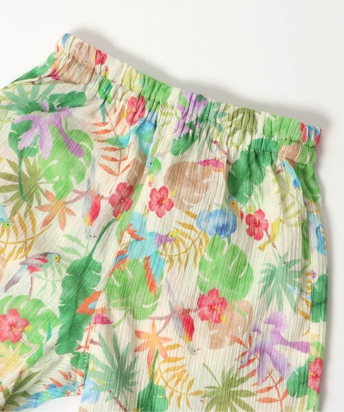 BIT'Z(ビッツ)の「ボタニカル総柄甚平スーツ(浴衣・キッズ・キナリ/サックスブルー・80/90/95/100/110/120)」の5枚目の写真