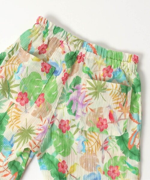 BIT'Z(ビッツ)の「ボタニカル総柄甚平スーツ(浴衣・キッズ・キナリ/サックスブルー・80/90/95/100/110/120)」の7枚目の写真