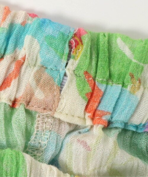 BIT'Z(ビッツ)の「ボタニカル総柄甚平スーツ(浴衣・キッズ・キナリ/サックスブルー・80/90/95/100/110/120)」の10枚目の写真