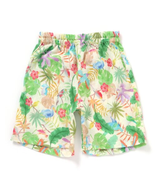 BIT'Z(ビッツ)の「ボタニカル総柄甚平スーツ(浴衣・キッズ・キナリ/サックスブルー・80/90/95/100/110/120)」の15枚目の写真