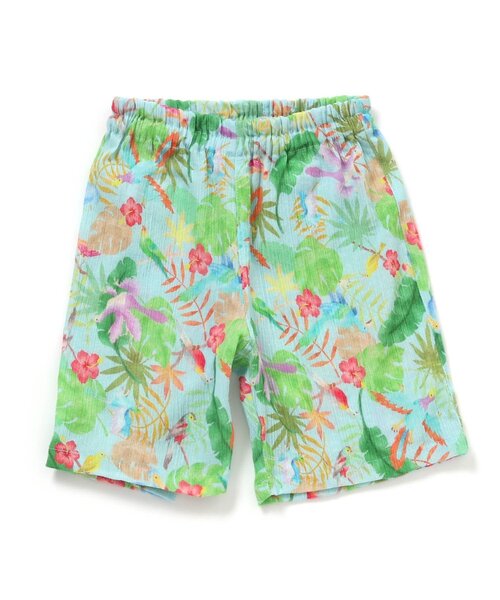 BIT'Z(ビッツ)の「ボタニカル総柄甚平スーツ(浴衣・キッズ・キナリ/サックスブルー・80/90/95/100/110/120)」の17枚目の写真