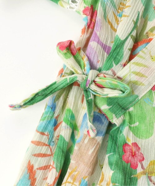 BIT'Z(ビッツ)の「ボタニカル総柄甚平スーツ(浴衣・キッズ・キナリ/サックスブルー・80/90/95/100/110/120)」の11枚目の写真