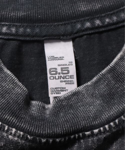 LOS ANGELES APPAREL/ロサンゼルスアパレル 6.5OZ ミネラルウォッシュ クルーネック クロップドTシャツ（Tシャツ/カットソー）｜LOS ANGELES APPAREL（ロサンゼルスアパレル）