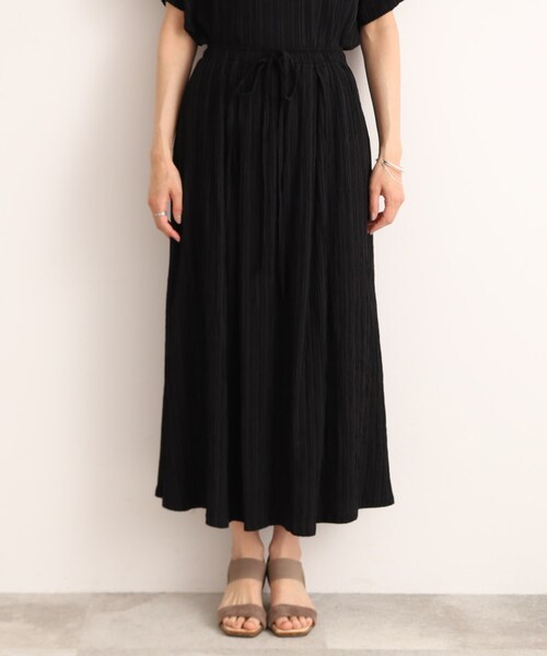 SHOO・LA・RUE(シューラルー)の「◆【セットアップ可】しぼしぼ ギャザースカート(スカート・レディース・ブラック/ナチュラル/グリーン・00)」の20枚目の写真