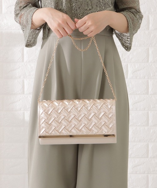 Lace Ladies(レースレディース)の「スクエア型メッシュ風フラップクラッチバッグ(クラッチバッグ・レディース・ベージュ/ブラック/グレー・FREE)」の16枚目の写真