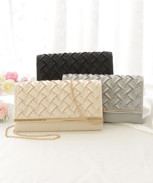Lace Ladies(レースレディース)の「スクエア型メッシュ風フラップクラッチバッグ(クラッチバッグ・レディース・ベージュ/ブラック/グレー・FREE)」の19枚目の写真