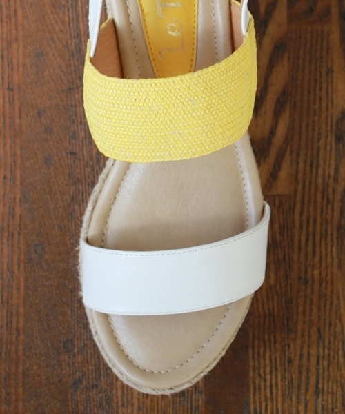 LE TALON（ルタロン）の「◇6CMラフィアベルトプラットサンダル（サンダル・レディース・ブラック/ベージュ/イエロー/ピンク・35.5/36.5/37.5）」の7枚目の写真