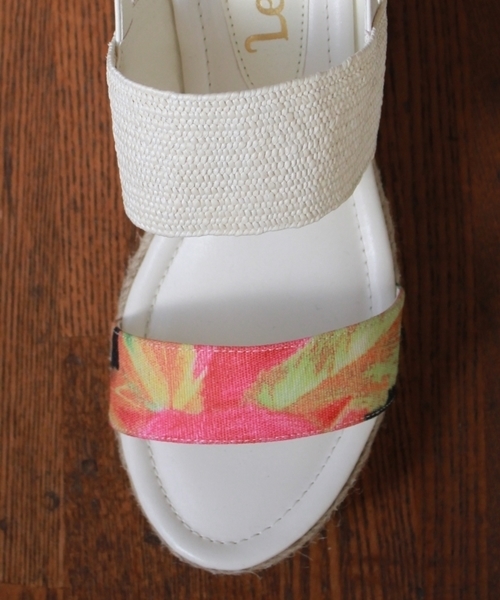 LE TALON（ルタロン）の「◇6CMラフィアベルトプラットサンダル（サンダル・レディース・ブラック/ベージュ/イエロー/ピンク・35.5/36.5/37.5）」の8枚目の写真