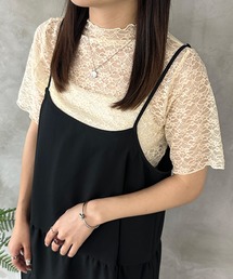 2wayレースインナートップス