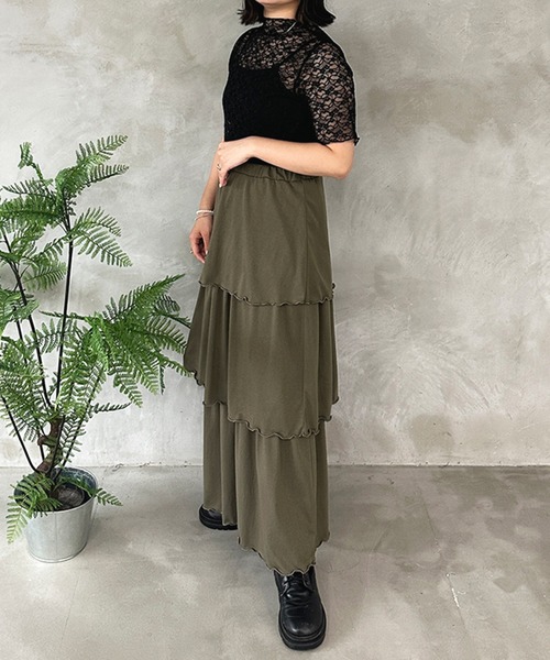 kutir（クティール）の「2wayレースインナートップス（Tシャツ/カットソー・レディース・ブラック/アイボリー/オフホワイト・FREE）」の17枚目の写真