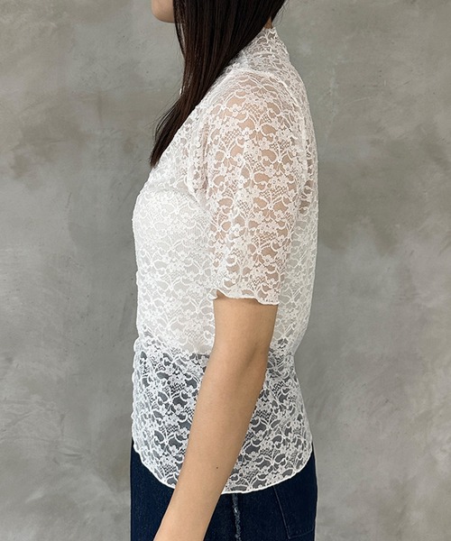 kutir（クティール）の「2wayレースインナートップス（Tシャツ/カットソー・レディース・ブラック/アイボリー/オフホワイト・FREE）」の20枚目の写真