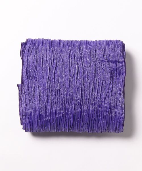 kimonomachi（キモノマチ）の「レディース　しわ兵児帯 ラメ入り 浴衣帯 大人 へこ帯 女性用 ふわくしゅ兵児帯 ふわふわ帯（和装小物・レディース・アイボリー/グレー系その他/バイオレット/ライトパープル/ワインレッド/ピンク・ONE SIZE）」の9枚目の写真