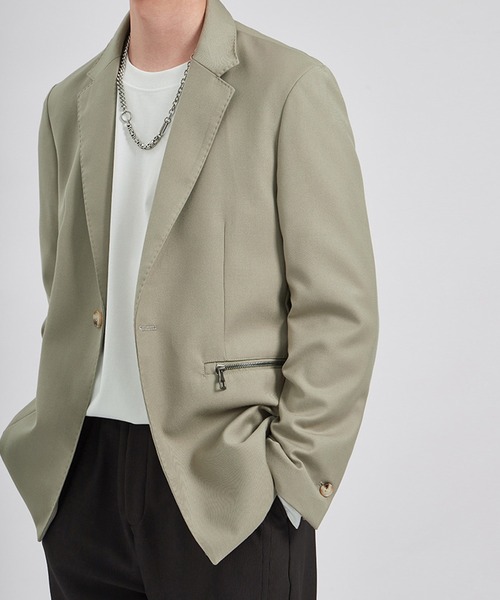aimoha mens ジッパポケットテーラードジャケット（テーラードジャケット）｜aimoha（アイモハ）