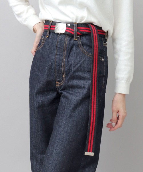 Dickies（ディッキーズ）の「アンティークバックル 2ライン ガチャベルト（ベルト・メンズ・ベージュ/ネイビー/ブルー系その他/ホワイト/ブラック/カーキ/ブラック系その他・FREE）」の3枚目の写真