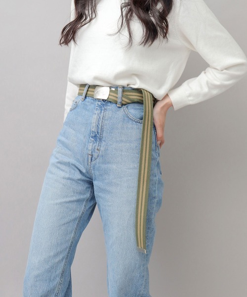 Dickies（ディッキーズ）の「アンティークバックル 2ライン ガチャベルト（ベルト・メンズ・ベージュ/ネイビー/ブルー系その他/ホワイト/ブラック/カーキ/ブラック系その他・FREE）」の9枚目の写真