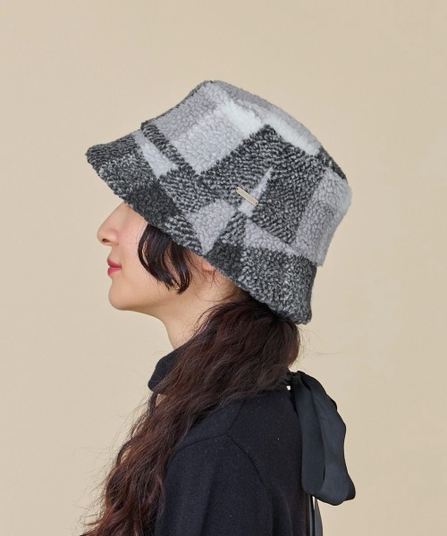 kaorinomori（カオリノモリ）の「kaorinomori フィフィハット / カオリノモリ（ハット・レディース・ライトブルー/ブラック/ピンク・M/57.5cm）」の6枚目の写真