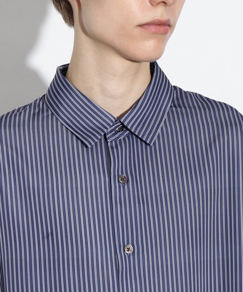 tk.TAKEO KIKUCHI(ティーケータケオキクチ)の「◆なめらかビッグストライプシャツ(シャツ/ブラウス・メンズ・ブラック系2/ブルー系2/ネイビー系2・01/02/03)」の22枚目の写真