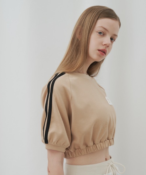GIUNON(ジウノン)の「double line t-shirt / ダブルラインTシャツ(Tシャツ/カットソー・レディース・ネイビー/ベージュ・FREE)」の15枚目の写真