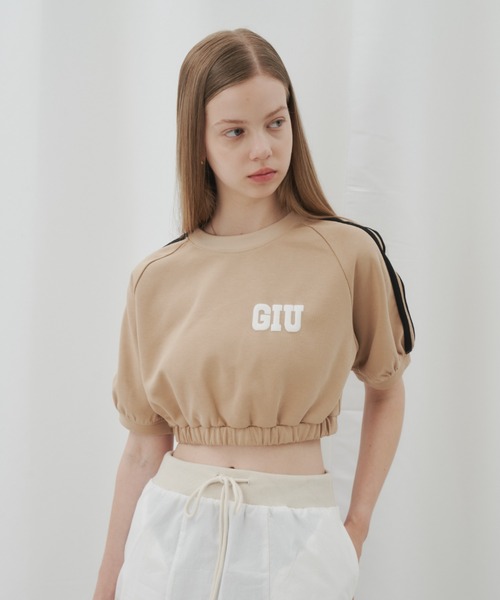 GIUNON(ジウノン)の「double line t-shirt / ダブルラインTシャツ(Tシャツ/カットソー・レディース・ネイビー/ベージュ・FREE)」の16枚目の写真