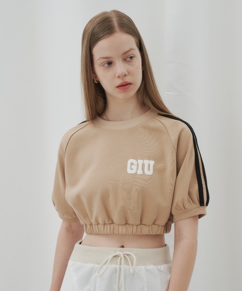 GIUNON(ジウノン)の「double line t-shirt / ダブルラインTシャツ(Tシャツ/カットソー・レディース・ネイビー/ベージュ・FREE)」の18枚目の写真