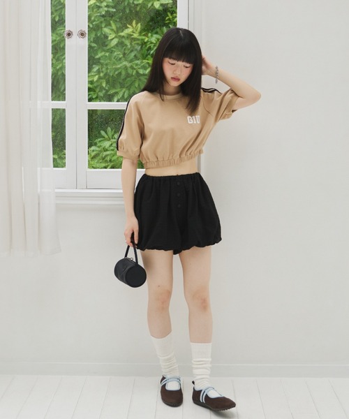 GIUNON（ジウノン）の「double line t-shirt / ダブルラインTシャツ（Tシャツ/カットソー・レディース・ネイビー/ベージュ・FREE）」の13枚目の写真