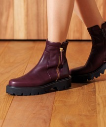 HIMIKO | 【HIMIKO】【撥水】サイドジップトラックソールブーツ/631403(ブーツ)