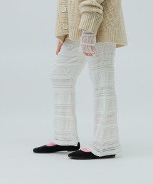 LOWRYS FARM | レースフレアパンツ　974198(その他パンツ)