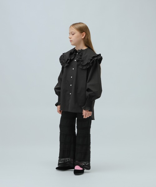 LOWRYS FARM(ローリーズファーム)の「レースフレアパンツ 974198(その他パンツ・キッズ・ホワイト/ブラック・150cm/160cm)」の10枚目の写真