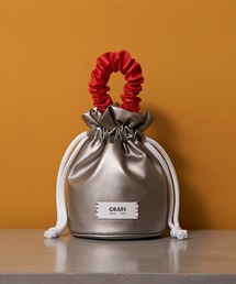 GRAIN | 非表示【GRAIN/グレイン】ギャザーハンドル巾着ラウンドバッグ ＃Loon(ハンドバッグ)
