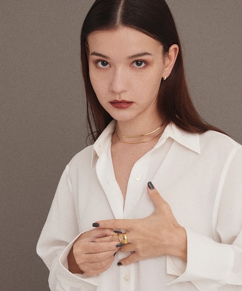 CENE（セネ）の「【CENE】セネ/2mmスネークチェーンネックレス（ネックレス・レディース・ピンクゴールド/シルバー/ゴールド・FREE）」の6枚目の写真