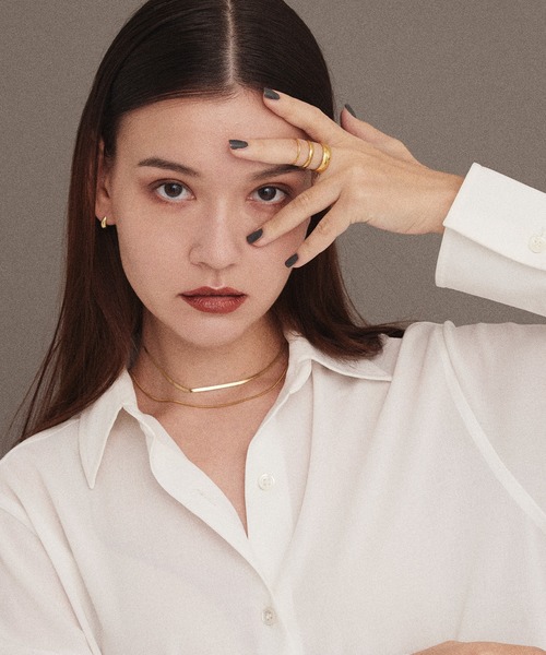 CENE（セネ）の「【CENE】セネ/2mmスネークチェーンネックレス（ネックレス・レディース・ピンクゴールド/シルバー/ゴールド・FREE）」の7枚目の写真