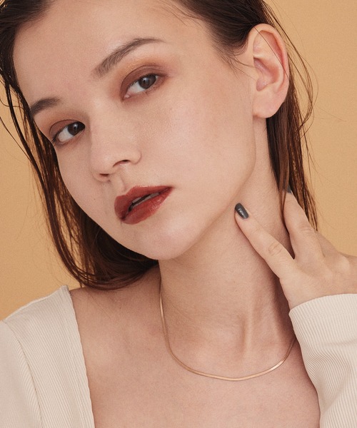 CENE（セネ）の「【CENE】セネ/2mmスネークチェーンネックレス（ネックレス・レディース・ピンクゴールド/シルバー/ゴールド・FREE）」の15枚目の写真