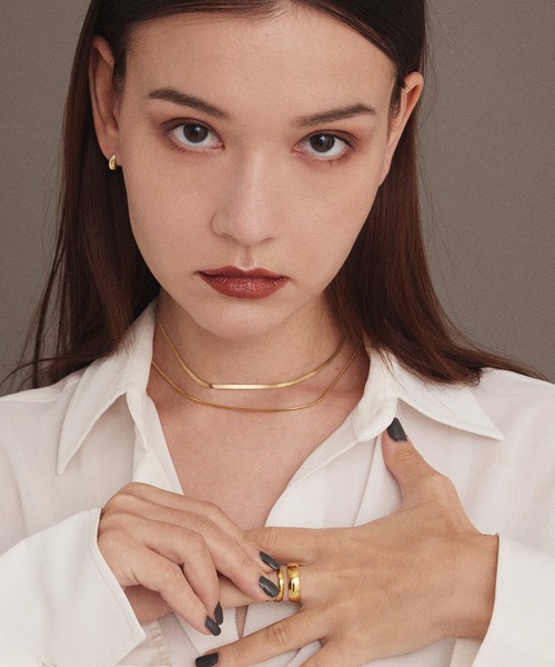 CENE（セネ）の「【CENE】セネ/2mmスネークチェーンネックレス（ネックレス・レディース・ピンクゴールド/シルバー/ゴールド・FREE）」の18枚目の写真