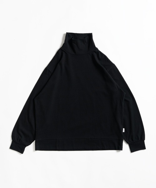 WETTEMPT(ウィテンプト)の「BASIC TURTLE NECK LONG TEE /ベーシックタートルネックロンT(Tシャツ/カットソー・メンズ・ブラック/マスタード/オフホワイト・LARGE/MEDIUM/SMALL)」の2枚目の写真