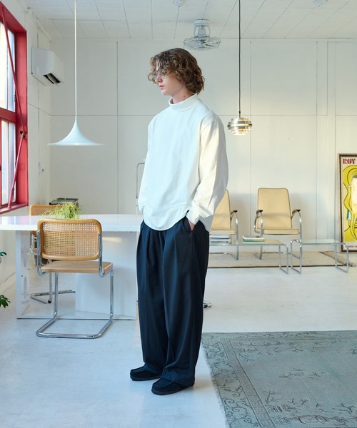 WETTEMPT(ウィテンプト)の「BASIC TURTLE NECK LONG TEE /ベーシックタートルネックロンT(Tシャツ/カットソー・メンズ・ブラック/マスタード/オフホワイト・LARGE/MEDIUM/SMALL)」の15枚目の写真