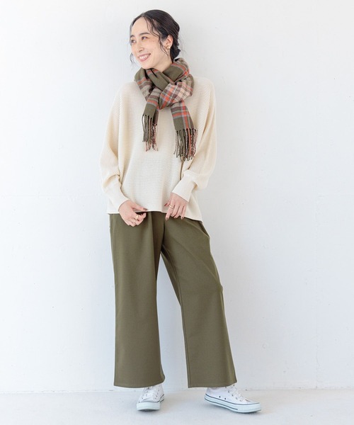 studio CLIP（スタディオクリップ）の「【3シーズンニット】12ゲージ編柄アソートプルオーバー（ニット/セーター・レディース・ネイビー/オフホワイト/マスタード/レッド・FREE）」の13枚目の写真