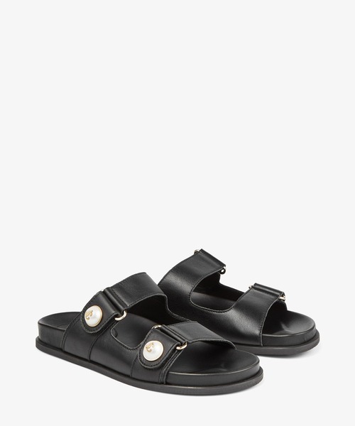 JIMMY CHOO（ジミーチュウ）の「FAYENCE SANDAL（サンダル・レディース・ホワイト/ブラック・40/37/36/34/35/38）」の4枚目の写真