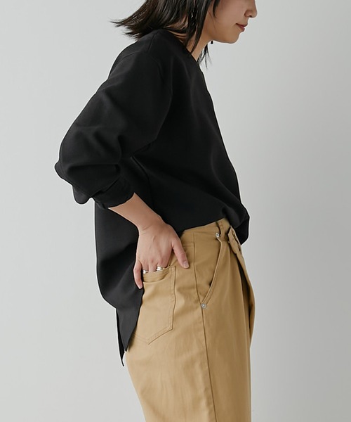 GALLARDAGALANTE／2024AW／ジョーゼットブラウスT ブラック黒 GALLARDAGALANTE／2024AW／ジョーゼットブラウスT ブラック黒